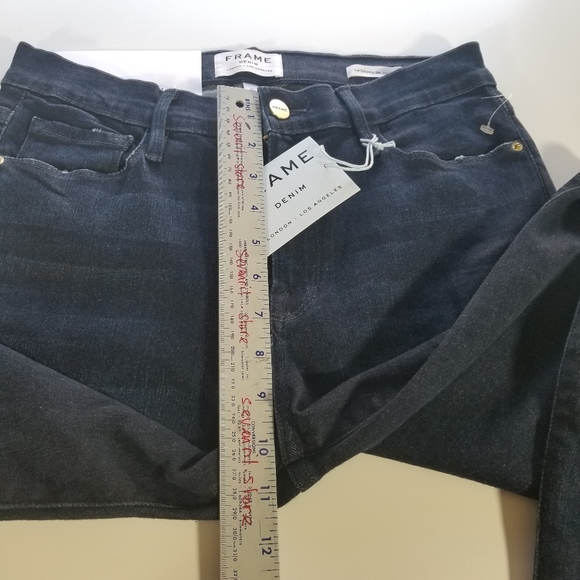 FRAME Le Skinny De Jeanne Asymmetrical Triangle B6 - Picture 5 of 8